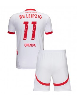 Billige RB Leipzig Lois Openda #11 Hjemmedraktsett Barn 2024-25 Kortermet (+ Korte bukser)